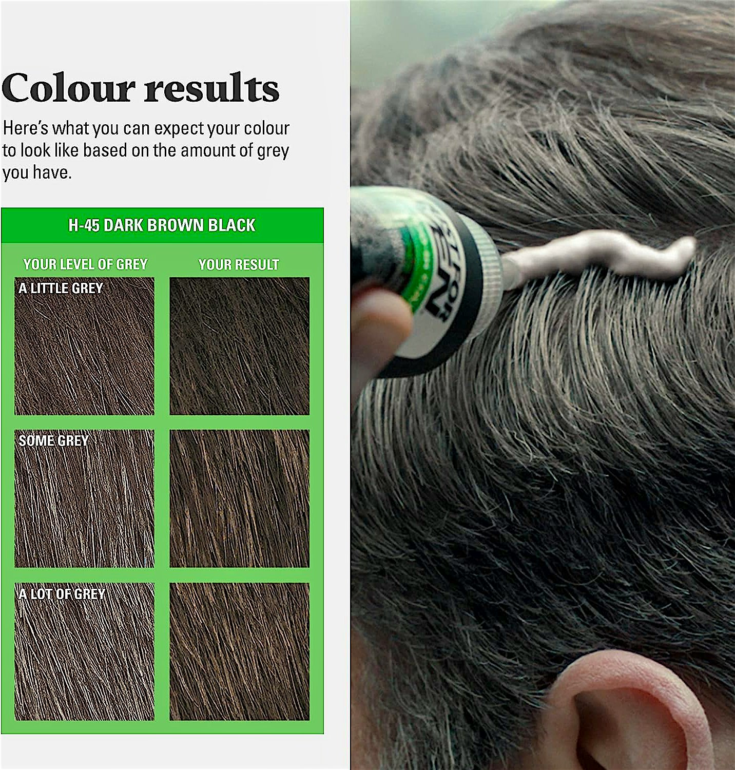 Just For Men H45 Dark Brown E1020 - Hair Color 27.5mlx38.5ml