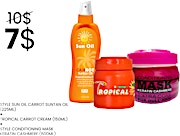 Style Tanning Oil With Carrot 225 ml + Style Sun Cream Carrot 150 ml + Style Keratin Cashmere Conditioning Mask 600 ml
