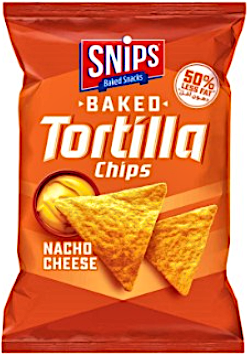 Snips Baked Tortilla Chips Nacho Cheese 96 g
