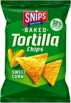 Snips Baked Tortilla Chips Sweet Corn 96g