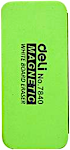 Deli Whiteboard Eraser Green With Magnetic 1's