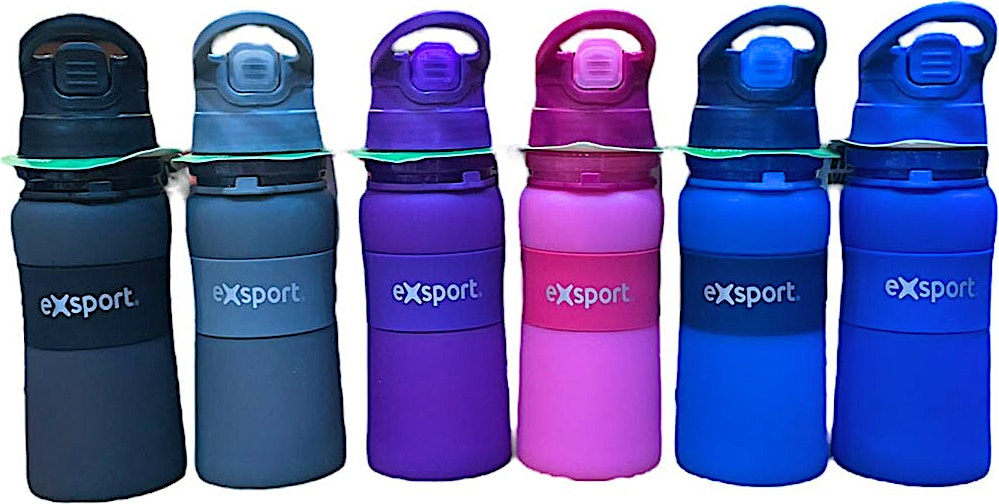 Exsport Bottle Pink Silicone 350 ml