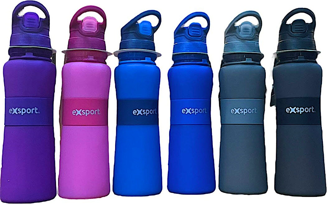 Exsport Bottle Pink Silicone 650 ml