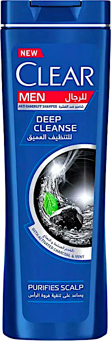 Clear Deep Cleanse For Men Activated Charcoal & Mint 600 ml
