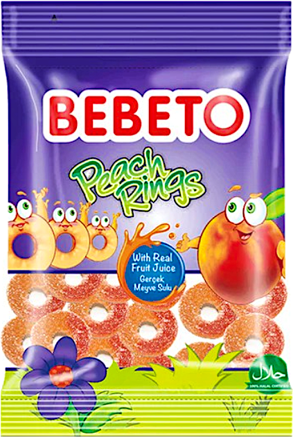 Bebeto Peach Rings 18 g