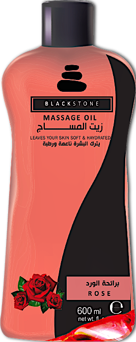 Black Stone Massage Oil Rose 600 ml