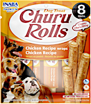 Inaba Churu Rolls Dog Treat Candy With Chicken Flavour Sticks 8's