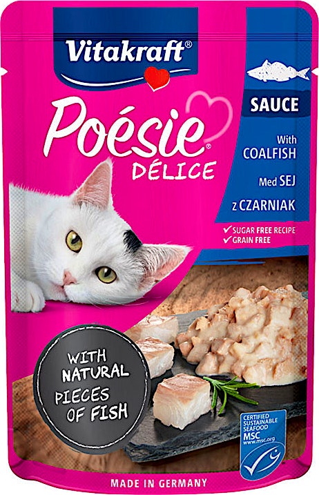 Vitakraft  Cat Food Delice With Coalfish Sauce 85 g