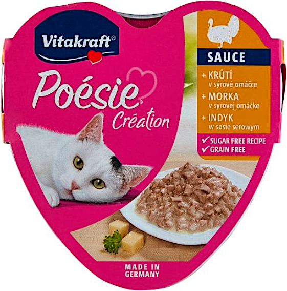 Vitakraft Cat Food Turkey In Cheese Sauce 85 g