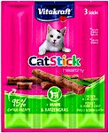 Vitakraft Cat Stick Mini With Wild Mint & Chicken Sticks 3's