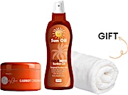 Special Tanning Oil With Coconut & Cream Bundle With Free Towel