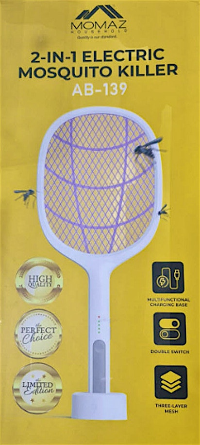 Momaz Mosquito Racket with UV Light