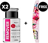 Beauty Glam Nail Polish Remover x2 + Free Nail File