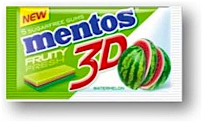 Mentos Gum 3D Watermelon 8.5 g