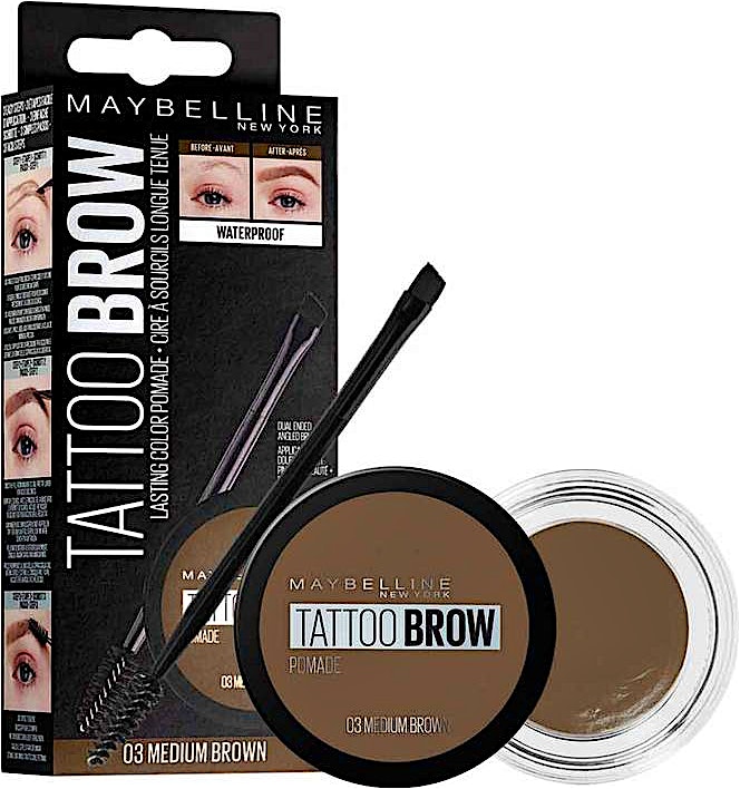 Maybelline Tattoo Brow Lasting Color Pomade Medium Brown no.03