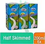 Candia UHT Milk Half Skimmed 200 ml- Pack of 6