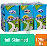 Candia UHT Milk Half Skimmed 125 ml-Pack of 6