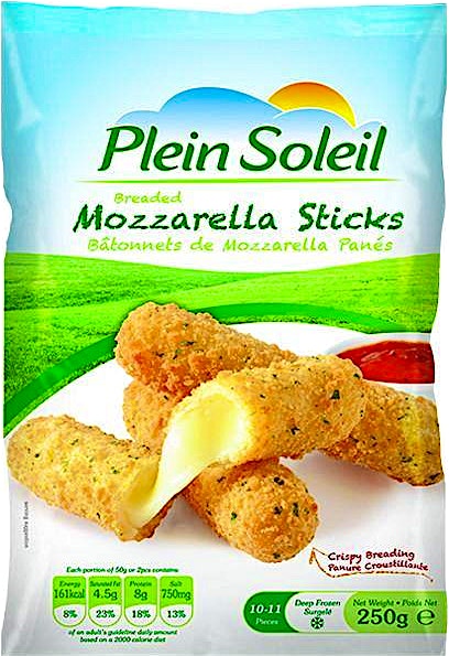 Plein Soleil Breaded Mozzarella Sticks 250 g