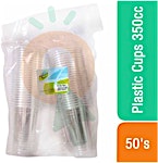 Plastic Transparent Cups 350 cc x 50's