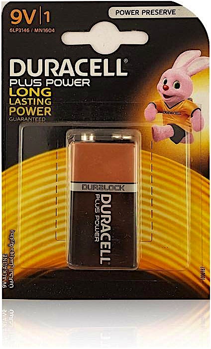 Duracell Battery 9 volt - 1's